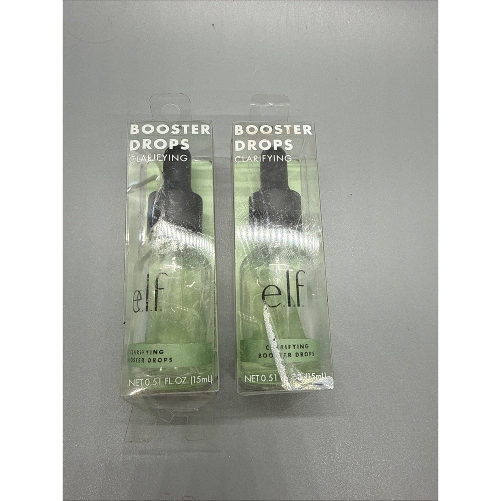 e.l.f. ELF Booster Drops Clarifying 0.51 fl oz Lot Of 2 HTF